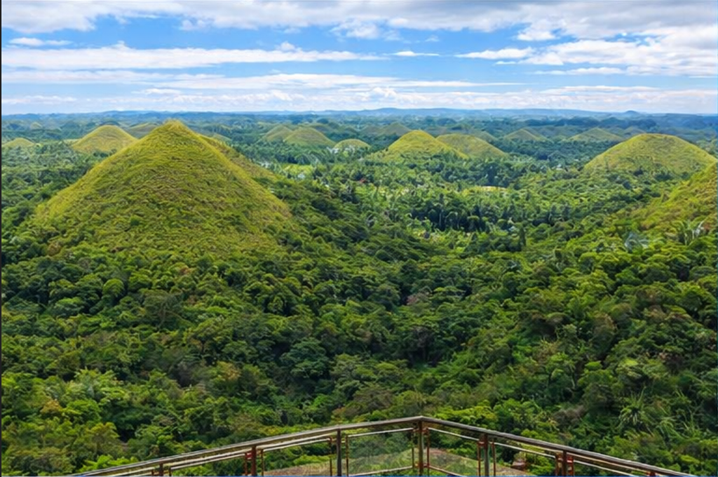보홀 자유여행 시 초콜릿 힐 전경과 자연 풍경