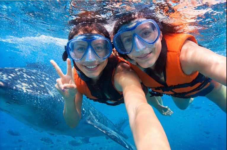 세부 오슬롭 고래상어 투어 체험 후 바다 전경