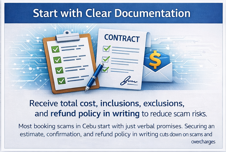 공항 도착 후 픽업 차량으로 이동하는 여행자 장면