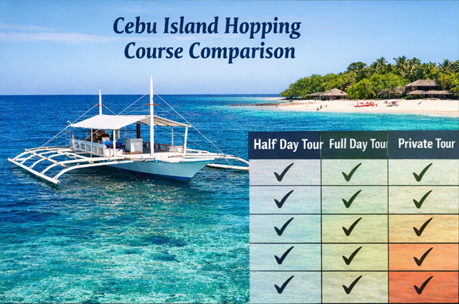 세부 호핑투어 코스 비교 체크리스트로 스노클링·휴식·사진 기준을 한눈에 정리한 표