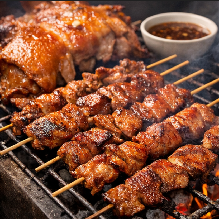 세부 야시장에서 즐기는 BBQ 꼬치와 로컬 길거리 음식 풍경