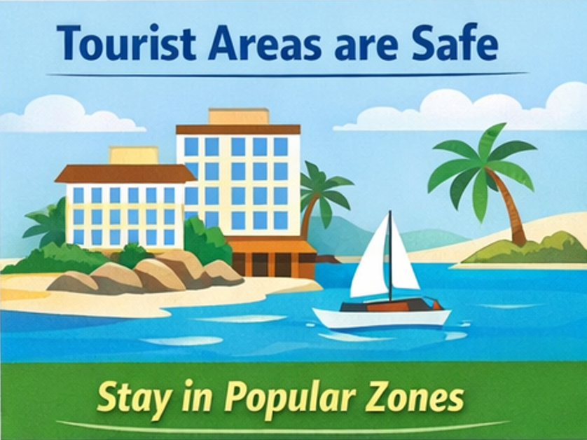 대체 텍스트: 세부 여행 치안 핵심 요약 인포그래픽