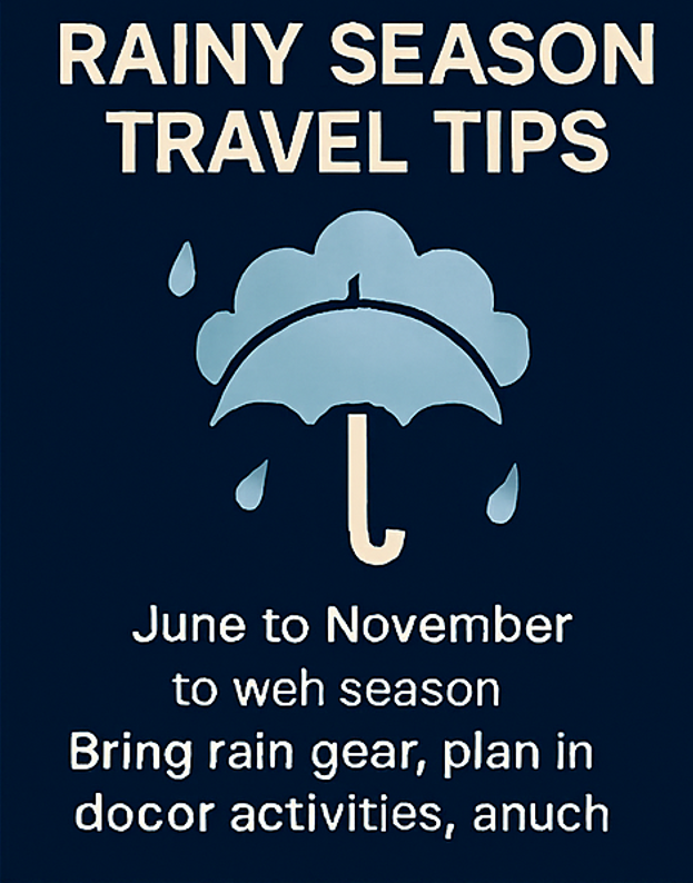 세부 건기와 필리핀 세부 우기의 차이를 핵심 포인트로 비교한 도식 이미지