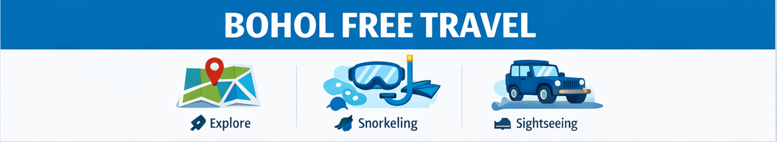 보홀 3박 4일 일정 요약 인포그래픽 또는 일정 흐름표(픽업-해양-내륙-귀국)