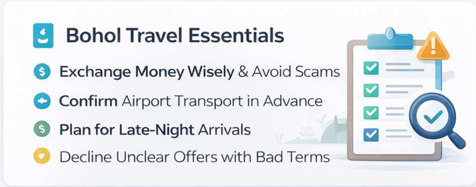 보홀 여행 후기 기반 ‘성공 패턴’ 요약 카드(휴식/관광/예산 분해)