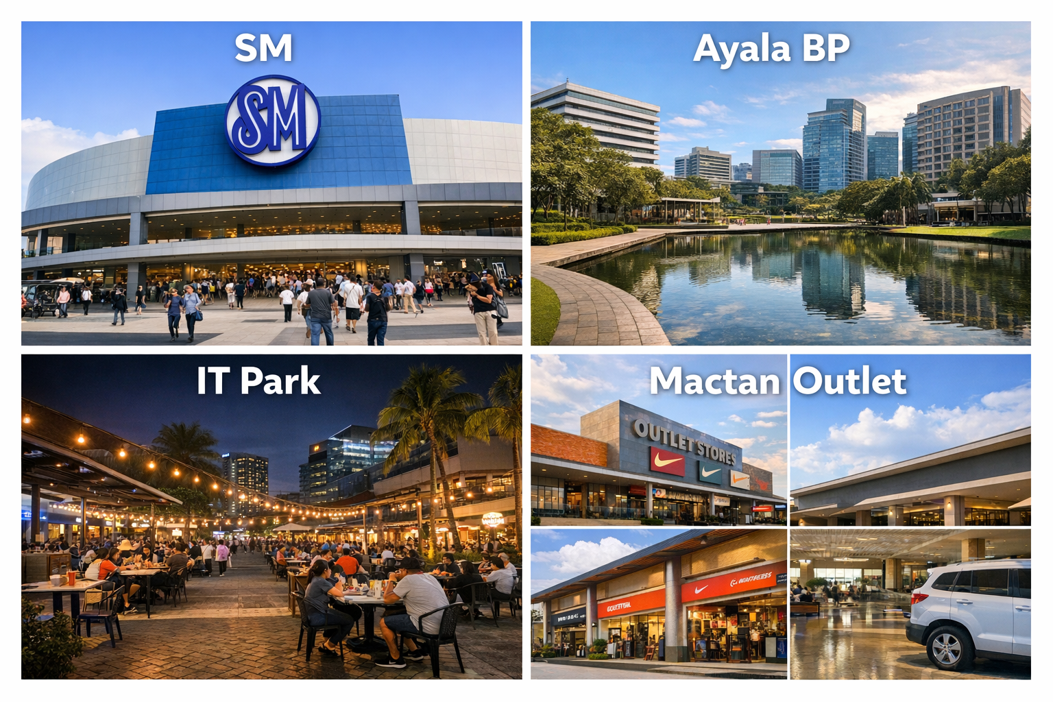 세부 공항 이동 전 막탄 아울렛과 면세 쇼핑을 마무리하는 출국 루트 이미지